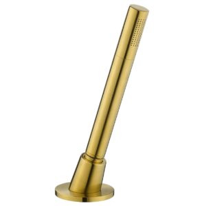 Flova Levo Round Deck Mounted Pull Out Shower Set Brushed Gold