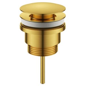 Flova Universal Basin Clicker Waste Brushed Gold