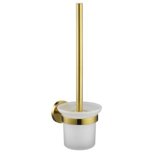 Flova Coco Toilet Brush & Holder Brushed Gold