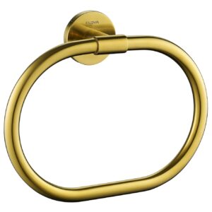 Flova Coco Towel Ring Brushed Gold