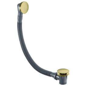 Flova Bath Clicker Waste with Overflow Brushed Brass