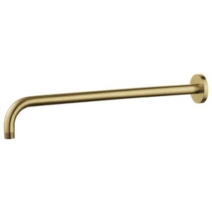 Flova Wall Mounted 400mm Shower Arm Round Brushed Brass