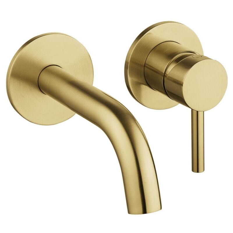 Flova Levo 2-Hole Concealed Basin Mixer Finishing Set Brushed Brass