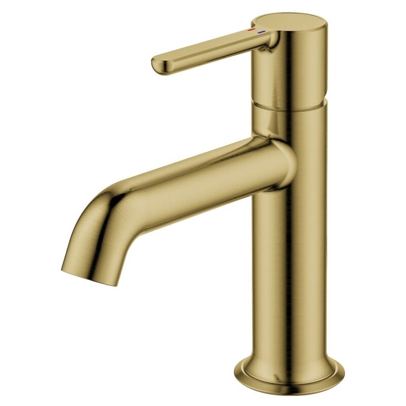 Flova Moonlight 170mm Single Lever Basin Mixer Brushed Brass