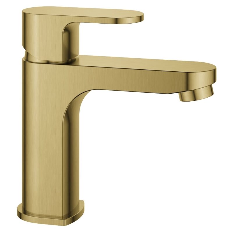 Flova Smart 165mm Single Lever Basin Mixer Brushed Brass