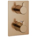 Flova Moonlight Square SmartBOX Shower Finishing Set Brushed Bronze