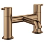 Flova Moonlight 2-Hole Deck Mounted Bath Filler Brushed Bronze