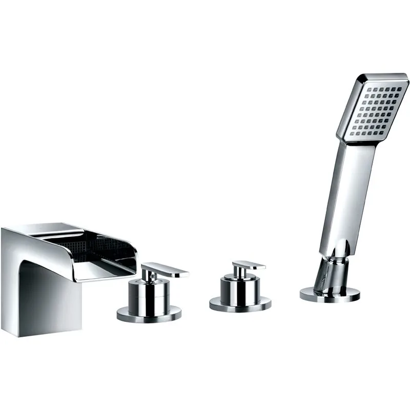 Flova Cascade 4-Piece Bath Shower Mixer with Handset & Hose