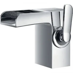 Flova Cascade Single Lever Basin Mixer with Clicker Waste