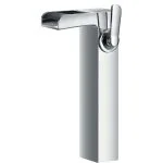 Flova Cascade Tall Single Lever Basin Mixer with Clicker Waste