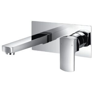 Flova Dekka 2-Hole Concealed Basin Mixer Finishing Set Chrome