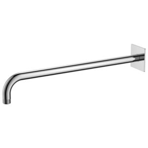 Flova Wall Mounted 400mm Shower Arm Square Plate Chrome