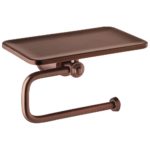 Flova Liberty Toilet Roll Holder with Shelf Bronze