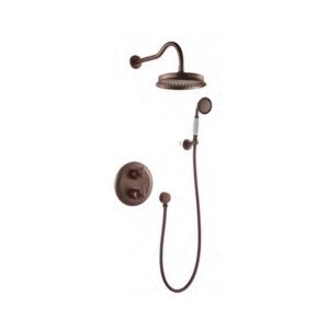 Flova Liberty Shower Set with Fixed Head & Handshower Kit Oil Rubbed Bronze