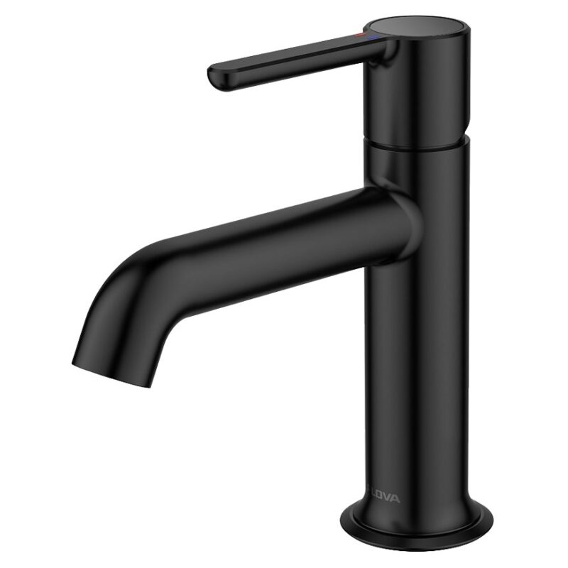 Flova Moonlight 170mm Single Lever Basin Mixer Matt Black