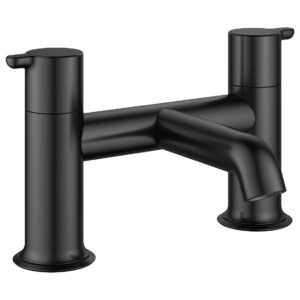 Flova Moonlight 2-Hole Deck Mounted Bath Filler Matt Black