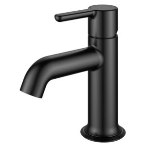 Flova Moonlight 145mm Single Lever Basin Mixer Matt Black