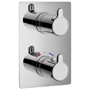 Flova Moonlight Square SmartBOX Shower Valve Finishing Set Chrome