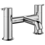 Flova Moonlight 2-Hole Deck Mounted Bath Filler Chrome