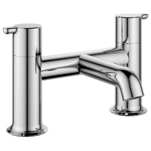 Flova Moonlight 2-Hole Deck Mounted Bath Filler Chrome