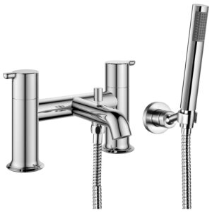 Flova Moonlight 2-Hole Deck Mounted Bath Shower Mixer Chrome