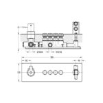 Flova Spring 4-Outlet Horizontal GoClick Valve with Flow Control