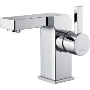 Flova Str8 Single Lever Basin Mixer with Clicker Waste