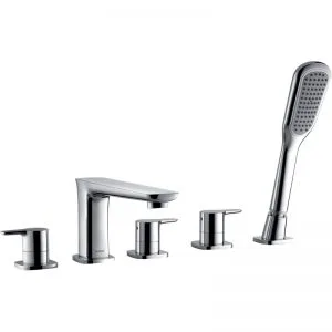 Flova Urban 5-Piece Bath Shower Mixer with Handset & Hose