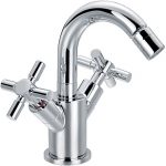 Flova XL Two Handle Bidet Mixer with Clicker Waste