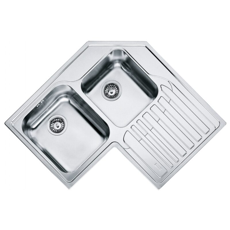 Franke Studio STX 621-E Inset Stainless Steel Corner Sink, Right Drainer