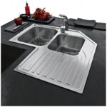 Franke Studio STX 621-E Inset Stainless Steel Corner Sink, Right Drainer