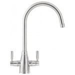 Franke Gloriana Twin Lever Sink Mixer Tap Decor Steel