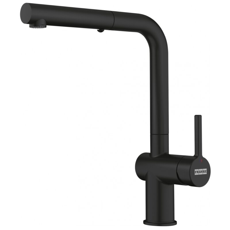 Franke Active L Dual Spray Pull Out Kitchen Sink Mixer Tap Matt Black