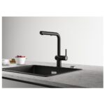 Franke Active L Dual Spray Pull Out Kitchen Sink Mixer Tap Matt Black