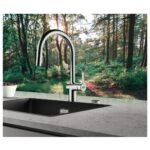 Franke Active J Spout Dual Spray Pull Down Tap Chrome