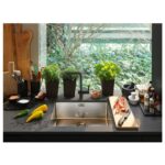 Franke Atlas Neo Single Lever Kitchen Sink Mixer Tap Black