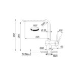 Franke Atlas Neo Sensor Sink Mixer Tap Industrial Black