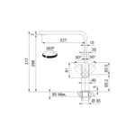 Franke Mythos Single Lever Sink Mixer Tap Industrial Black
