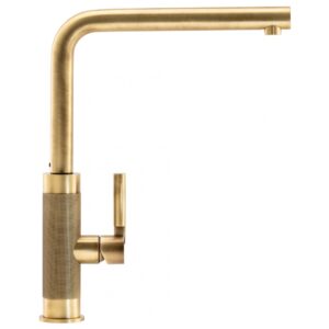 Franke Tessuto L Sink Mixer Tap Brass