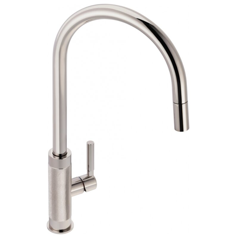 Franke Tessuto Side Lever Tap with Pull-Out Nozzle Polished Nickel