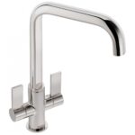 Franke Orlando Two Lever Sink Mixer Tap Polished Nickel