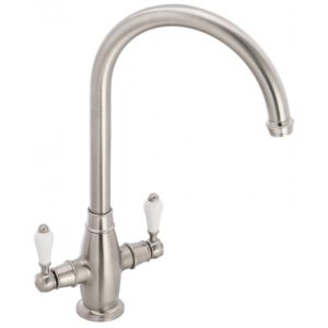 Franke Gloriana Twin Lever Sink Mixer Tap Decor Steel