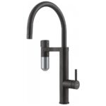 Franke Vital Capsule 3-in-1 J-Spout Filter Tap Matt Black/Decor Steel