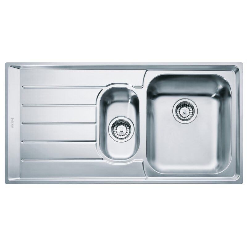 Franke Neptune NEX 251 Inset Stainless Steel Sink, Left Drainer