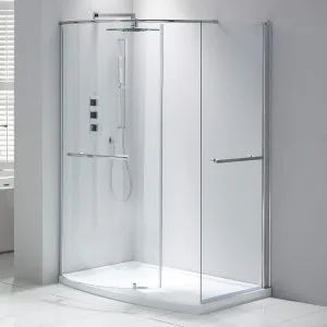 Aquaglass Purity Closing 1350x900mm Walk-In Enclosure