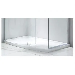 Aquaglass Purity Closing 1350x900mm Dedicated Shower Tray Left