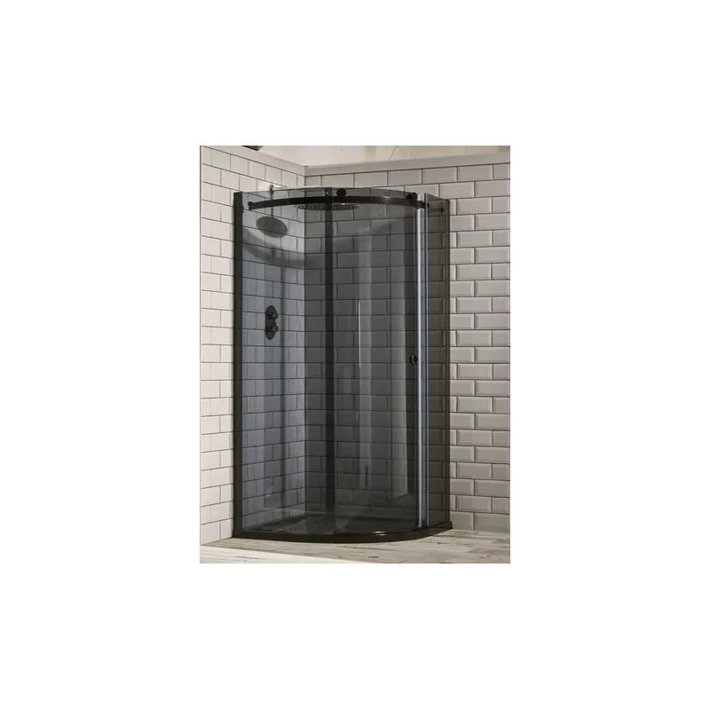 Aquaglass  Sphere 1000x800mm 1 Door Quadrant Smoked Glass Right