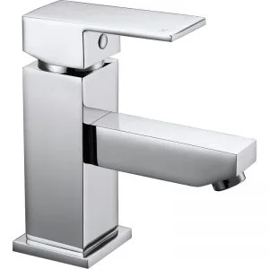 Aquaflow Cube Mono Basin Mixer with Click Clack Waste