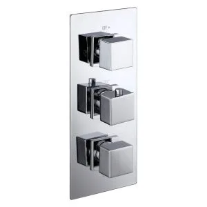 Aquaflow Italia Cube Triple Concealed 2-Way Shower Valve