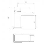 Aquaflow Stream Basin Mono with Click-Clack Waste